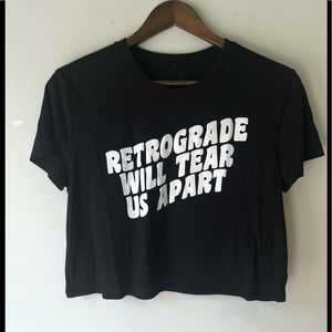 Super Cute Grit & Glory Retrograde Cropped Tee Med